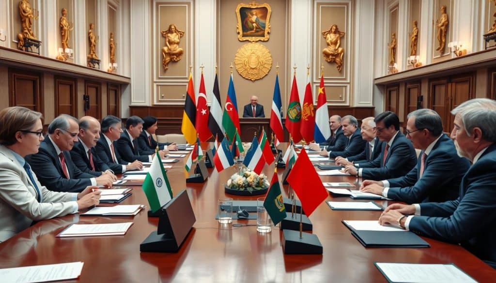 International trade negotiation between multiple countries International trade negotiation between multiple countries